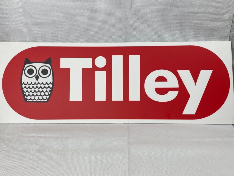 Tilley Lamp Sign Poster